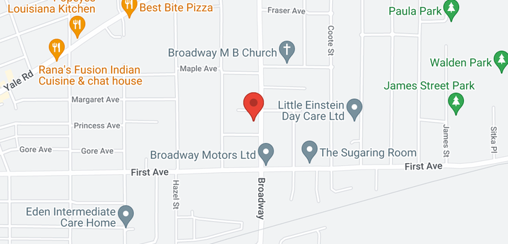 map of 9283 BROADWAY ROAD